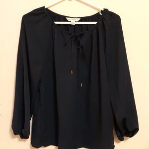 Navy Blue Counterparts Blouse, Size Small